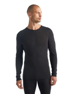 Icebreaker Mens Merino 175 Everyday Long Sleeve Crewe Thermal.