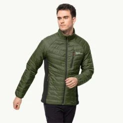 Jack Wolfskin Routeburn Pro Insulated Jacket Mens Greenwood