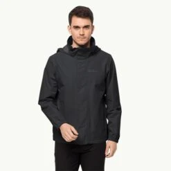 Jack Wolfskin Stormy Point 2L Jacket Mens Black