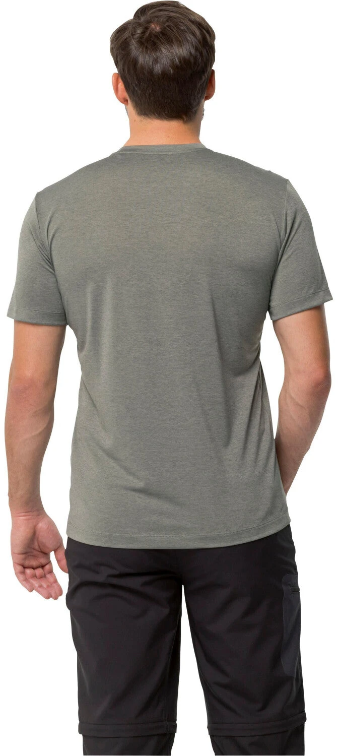 Jack Wolfskin Hiking Short Sleeve Tee Mens Gecko Green - Image 2