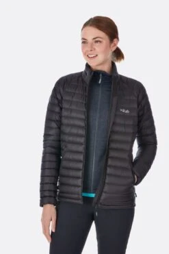 Rab Microlight Jacket Womens Black/Seagrass