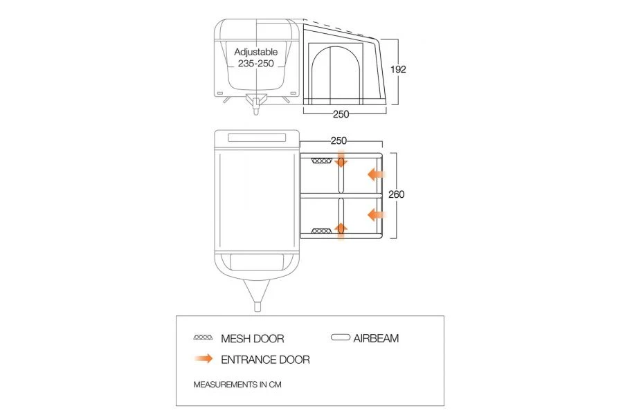 Vango Balletto Air 260 Elements ProShield 2023 - Image 3