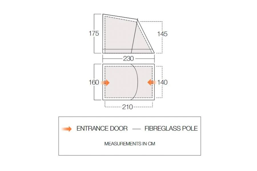 Vango Tall Annex Elements Shield Balletto - Image 2
