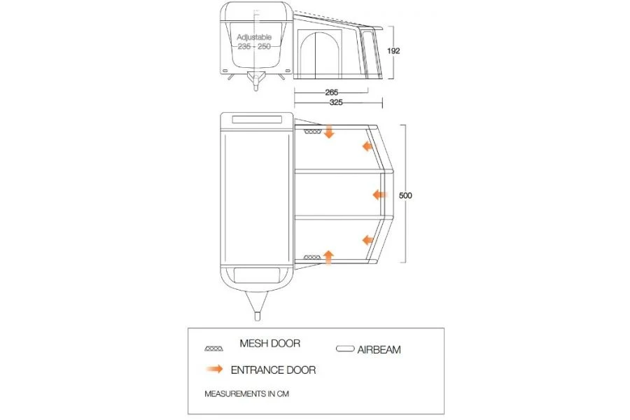 Vango Tuscany Air 500 Elements ProShield 2023 - Image 3